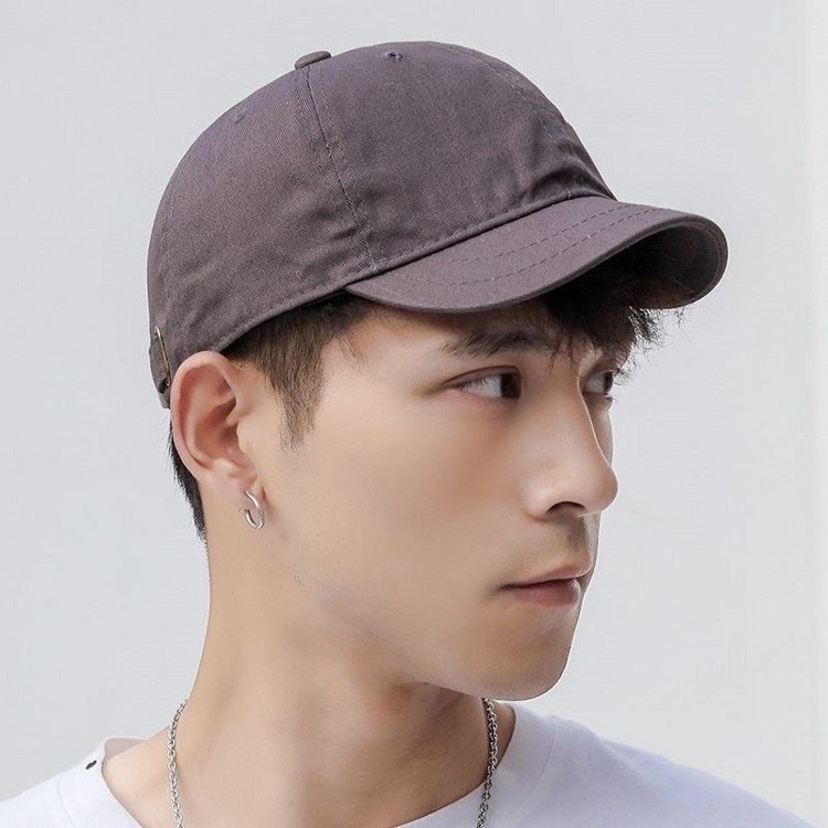 短帽檐男帽帽子男潮复古男士舌棒球帽女短檐夏天小鸭舌帽沿沿 短帽檐