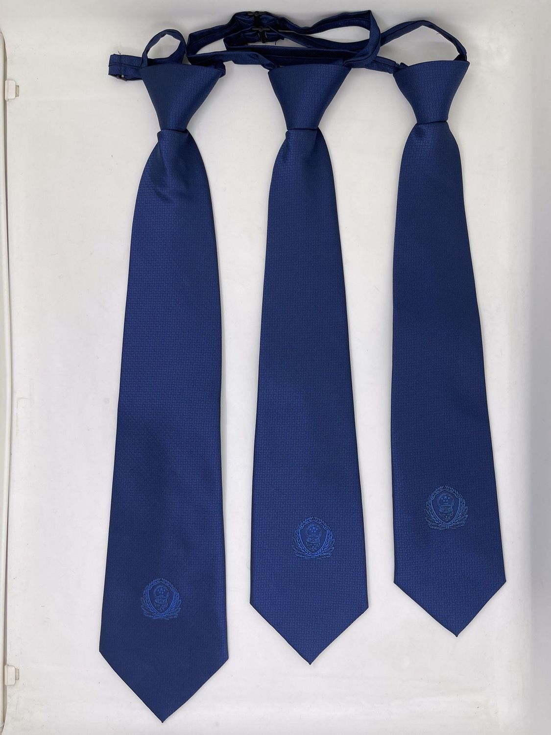 旁洛19消防员领带火焰蓝领带合同制领带消防常服领带领带夹子火焰蓝