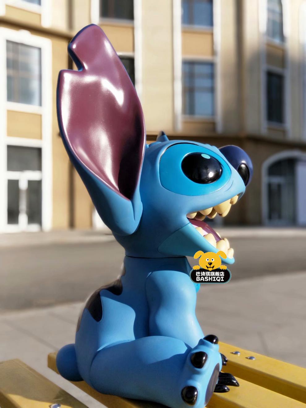 星际史迪奇史迪仔公仔坐姿存钱罐储蓄罐礼物18厘米 25厘米闭口坐姿