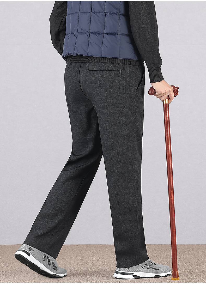 南极人春季老年人男裤80岁爷爷裤子松紧腰运动薄款老头男士男式老人