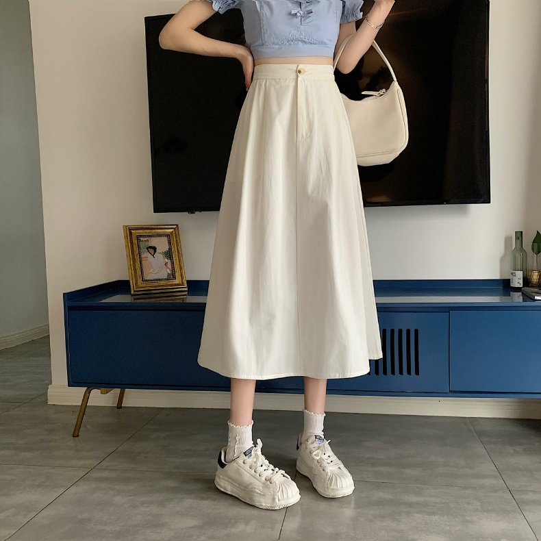 仙迪菁155小个子穿搭女装矮个子搭配白色百褶裙半身裙女春装2022年