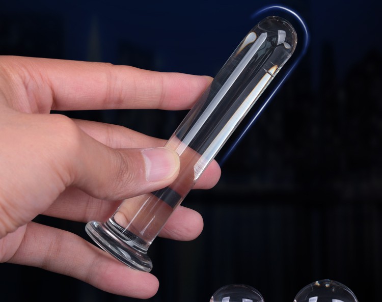 情趣仙女棒成人玻璃阳具女生自慰器透明肛塞成人性用品挑逗后庭可爱