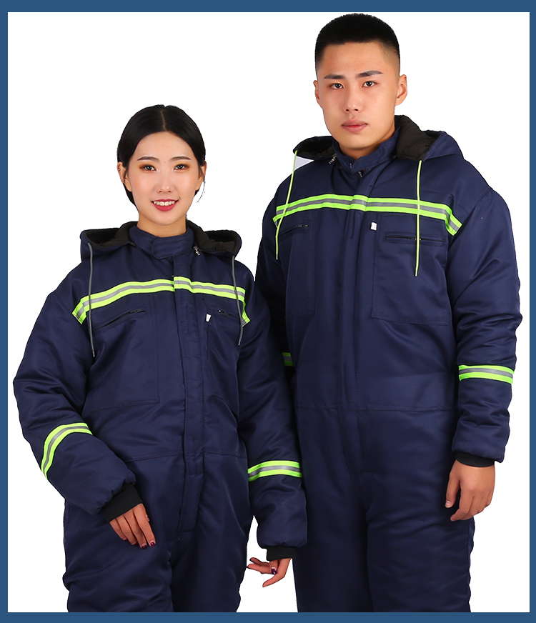 防寒服连体连帽工作服专用服冬季加棉加厚身防护劳保维修防寒垂钓防尘