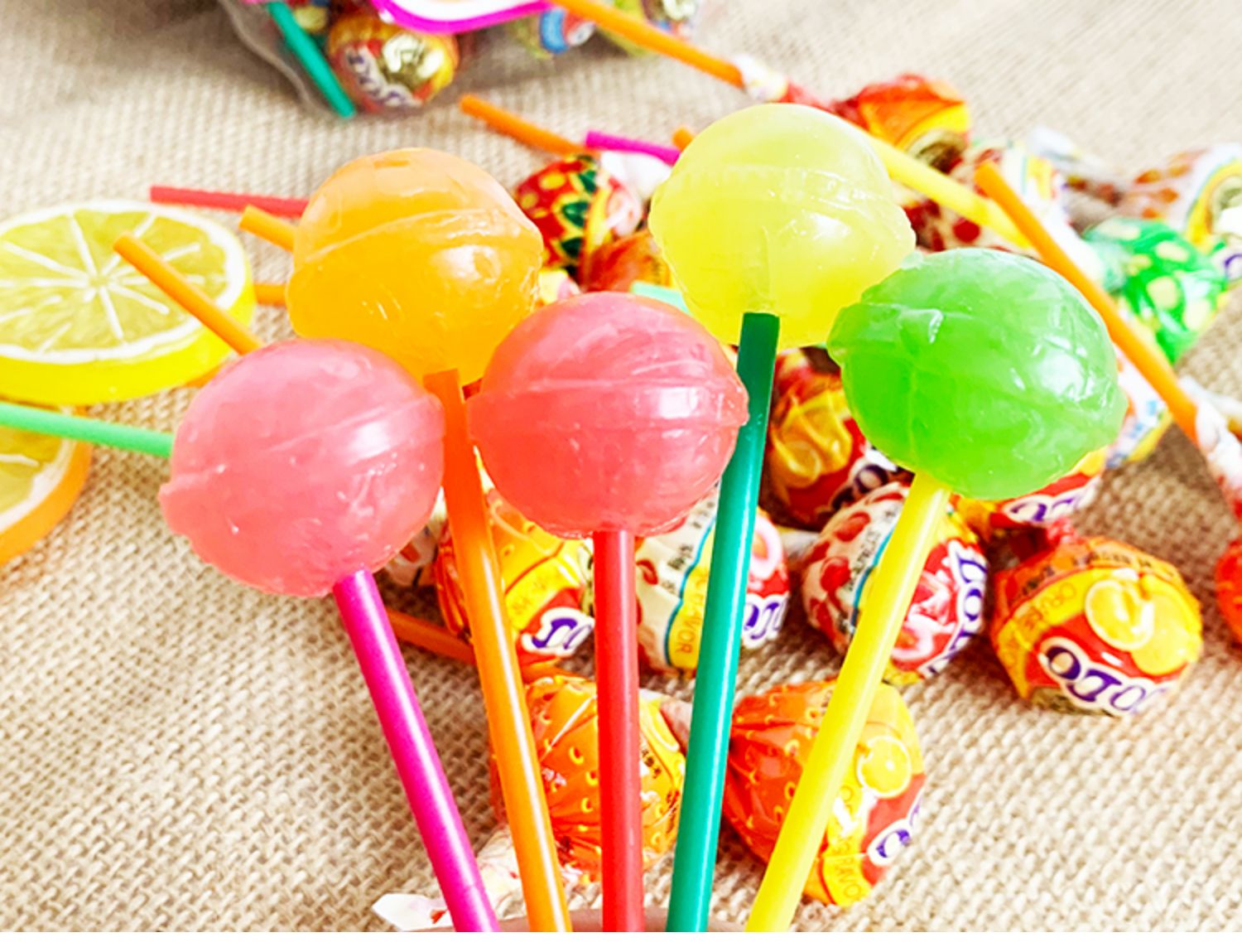 五折棒棒糖网红多嘟棒108支水果味混合味六一儿童糖果零食桶装综合果