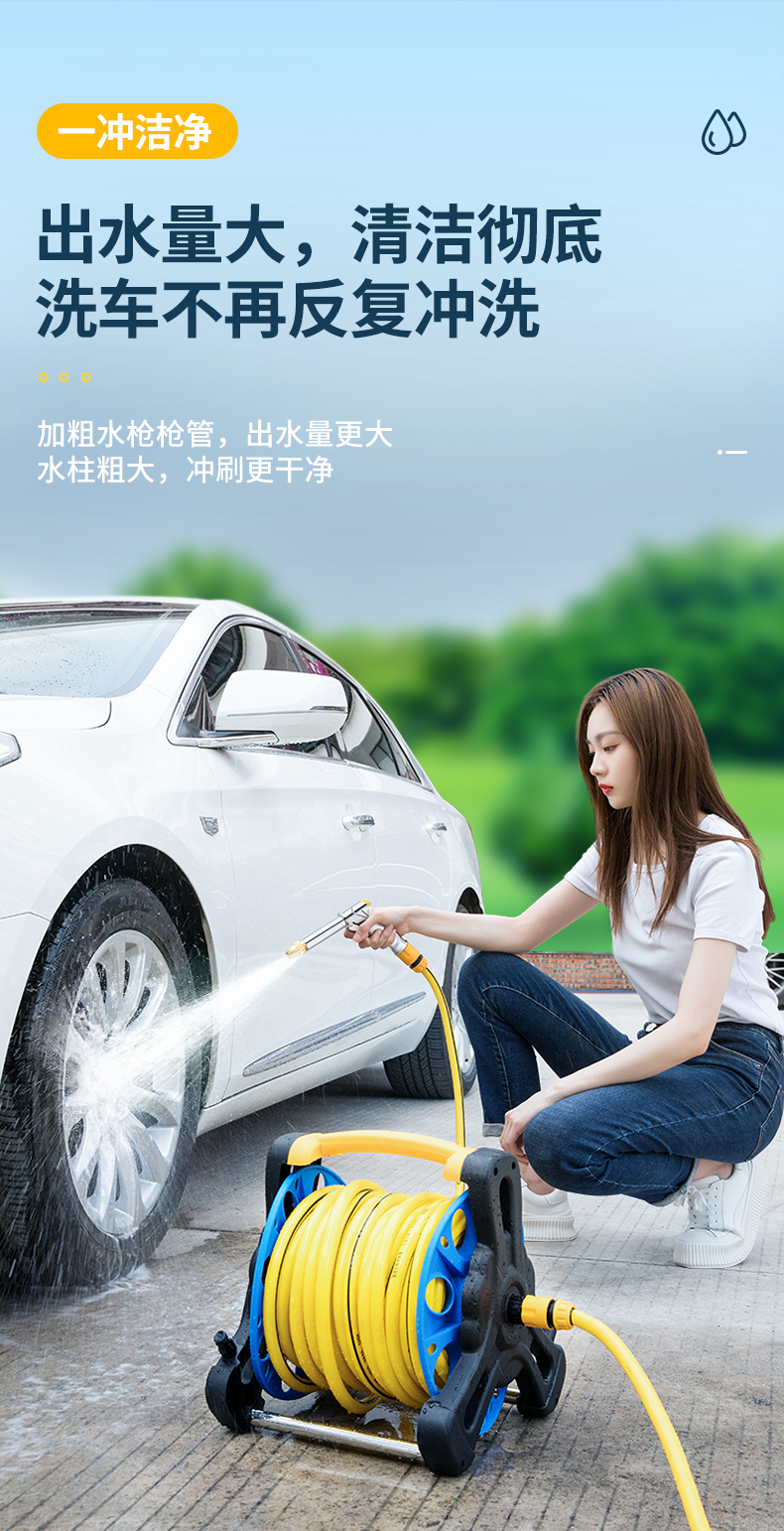 洗车水枪神器高压强力增压喷枪接水龙头自来水家用洗地汽车用水管定制