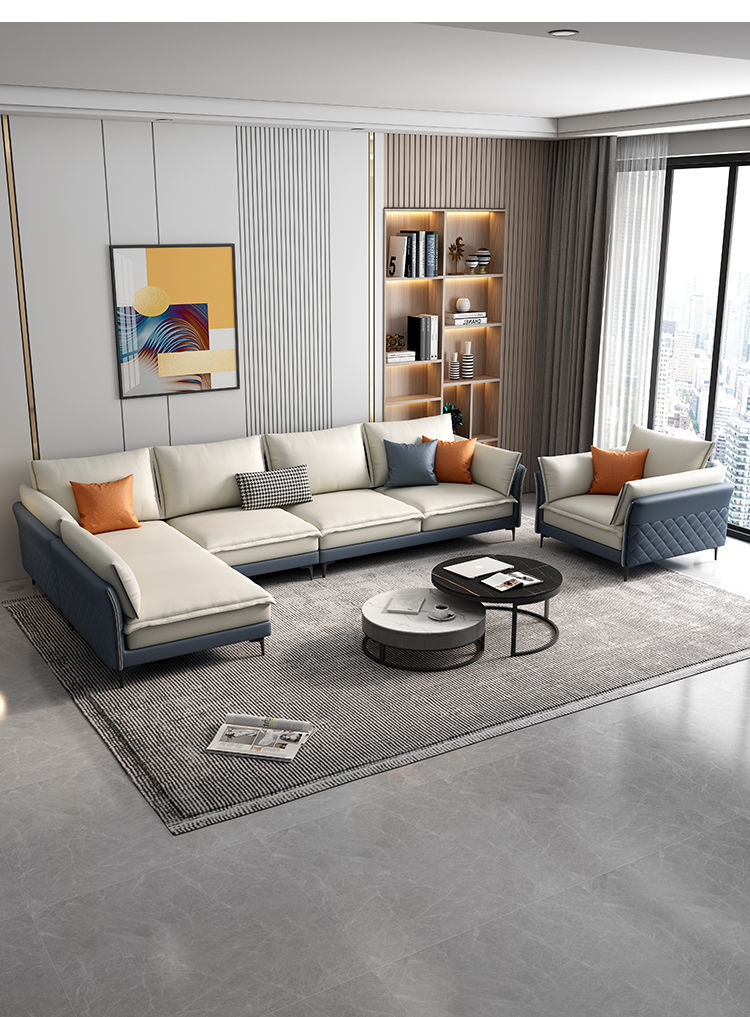 柏拜敦科技布艺沙发意式极简2021年新款轻奢小户型客厅现代简约布艺