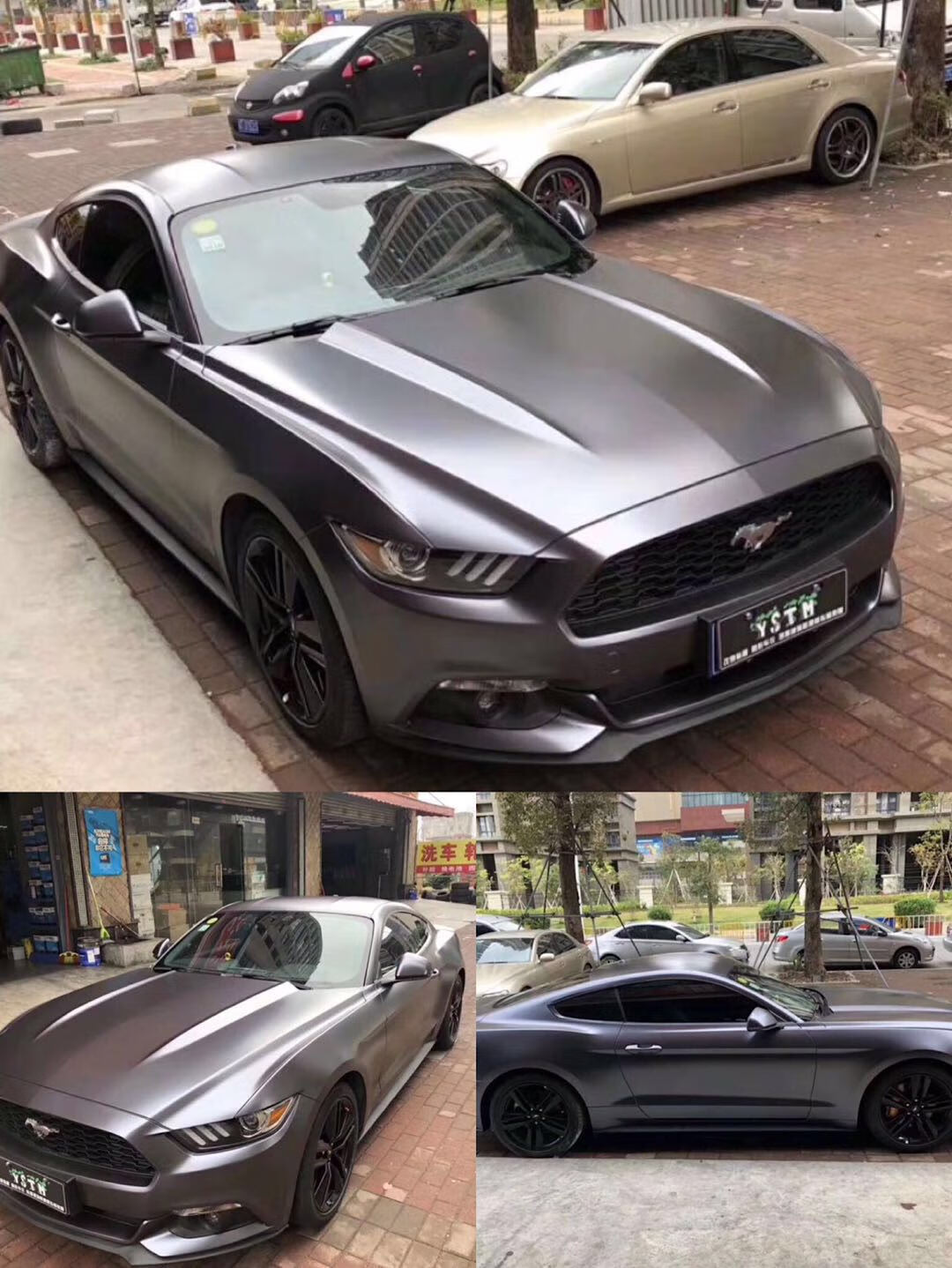 汽车改色膜电光金属灰汽车改色膜全车身亚光改装贴膜整车哑光改色贴纸