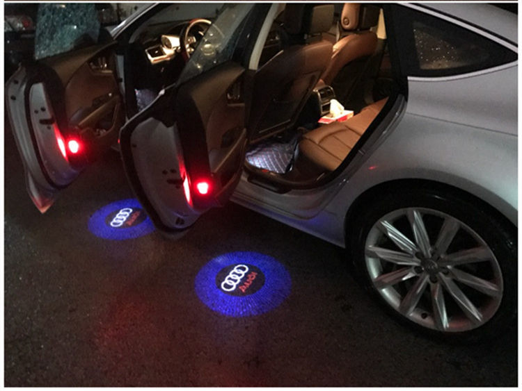 奥迪迎宾灯19款a6l a4l a3 q5l q3 a5a8a7照地灯车门投影灯免接线