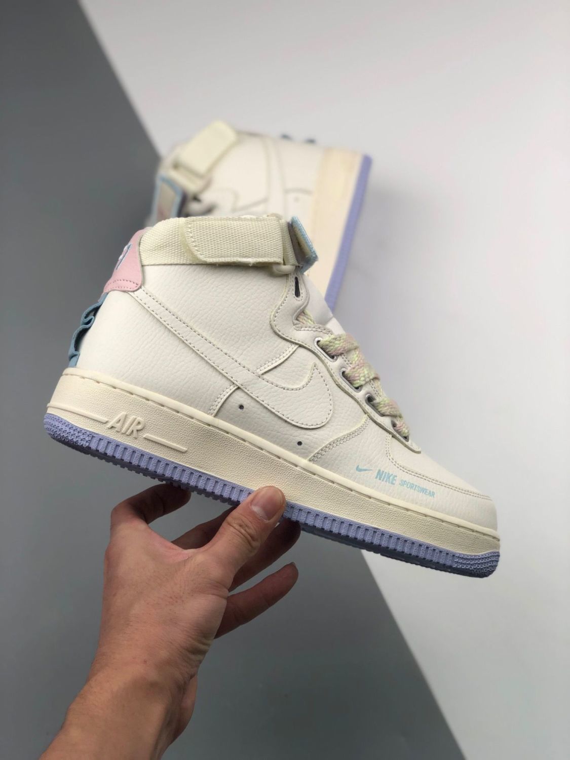 热门款 空军一号 af1独角兽米白 头层气垫男女运动鞋休闲板鞋 空军