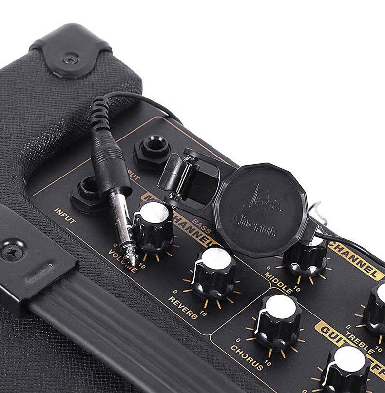 wcp60g民谣木吉他拾音器免打孔拾音夹演出扩音器无需电池吉他拾音器1