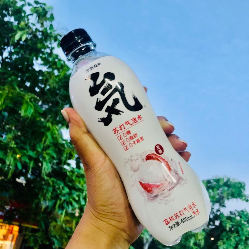荔枝味元气森林荔枝白桃酸梅葡萄苏打气泡水480ml瓶装饮料荔枝480毫升