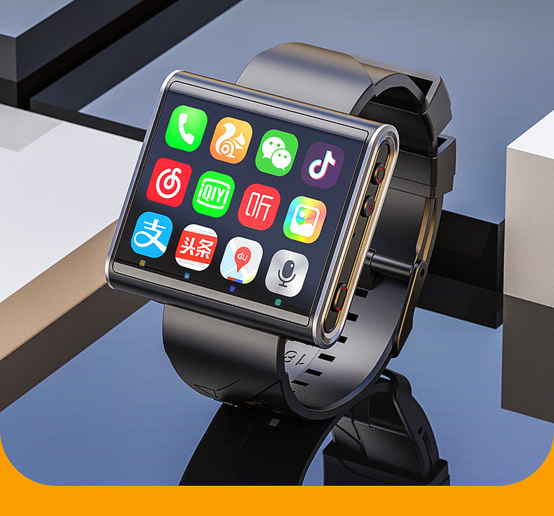 大屏幕智能电话手表成年男士黑科技蓝牙多功能可插卡4g通炒股视频可玩