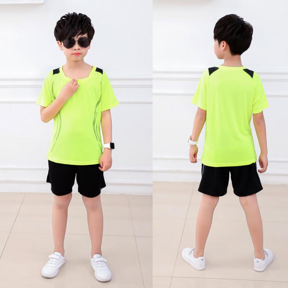 奈迈新款短袖速干童装羽毛球服少年儿童小学生训练比赛统一班队兵兵球