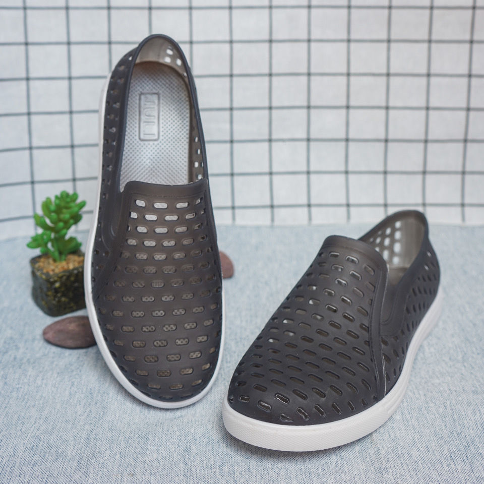 幺轩中老年人夏天穿的男士凉鞋防滑外穿防水上海新款网凉鞋塑料男女