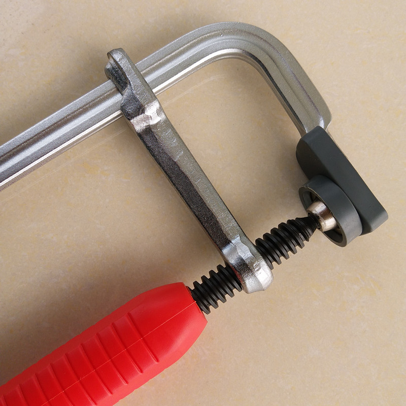 棘轮f型夹全钢锻造快速棘轮整体40crf夹g夹 木工diy 固定工装夹具