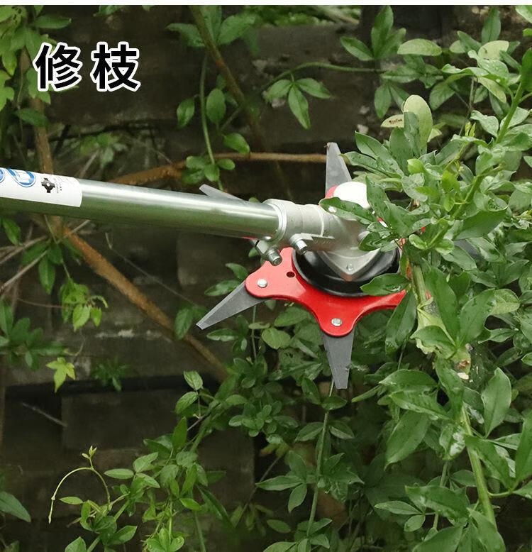 割草机配件打草头除草头打草机通用六叶旋风刀片打草盘免拆锄草头