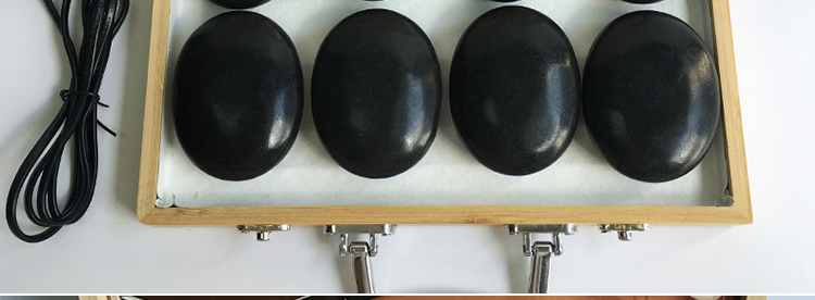 火山能量石spa热石按摩石头加热箱美容院背部热敷推拿理疗加热石 大号