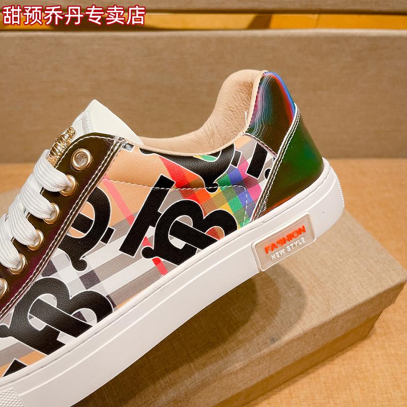 芭宝莉 巴布瑞 tb小白鞋男百搭印花小蜜蜂休闲板鞋透气韩版男士鞋