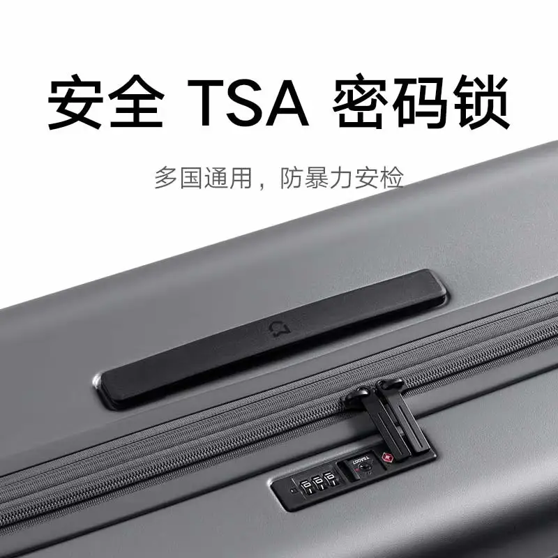 Mi Home Xiaomi Suitcase Expansion trolley case, large capacity PC travel case, swivel wheels, Men's combination case, Women's super capacity, Mi Home Expansion Travel case, blue 24-inch thumbnail 3