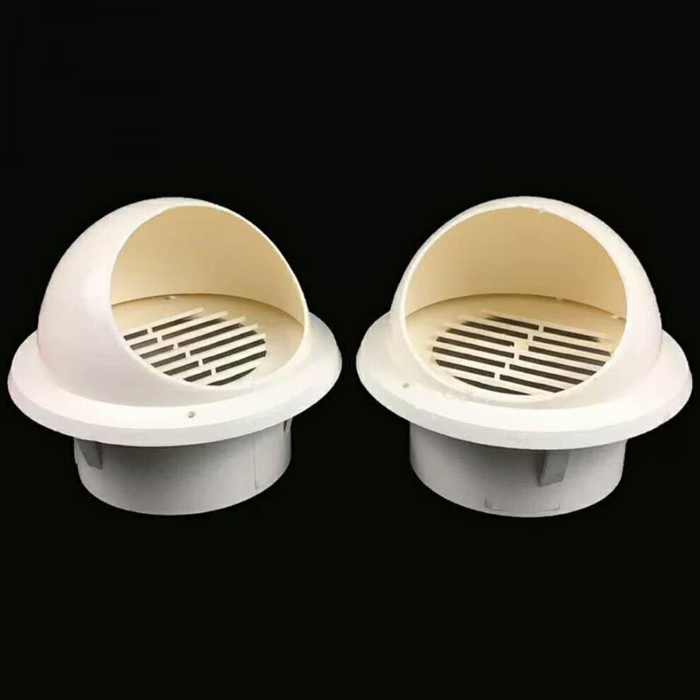 卫生间排气管外墙罩 pvc风帽外墙防风罩油烟机通风口透气帽排风口气罩