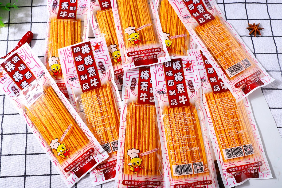 棒棒素牛辣条16克*30袋黄色辣条细棍干硬棒棒牛儿时麻辣零食 棒棒素牛