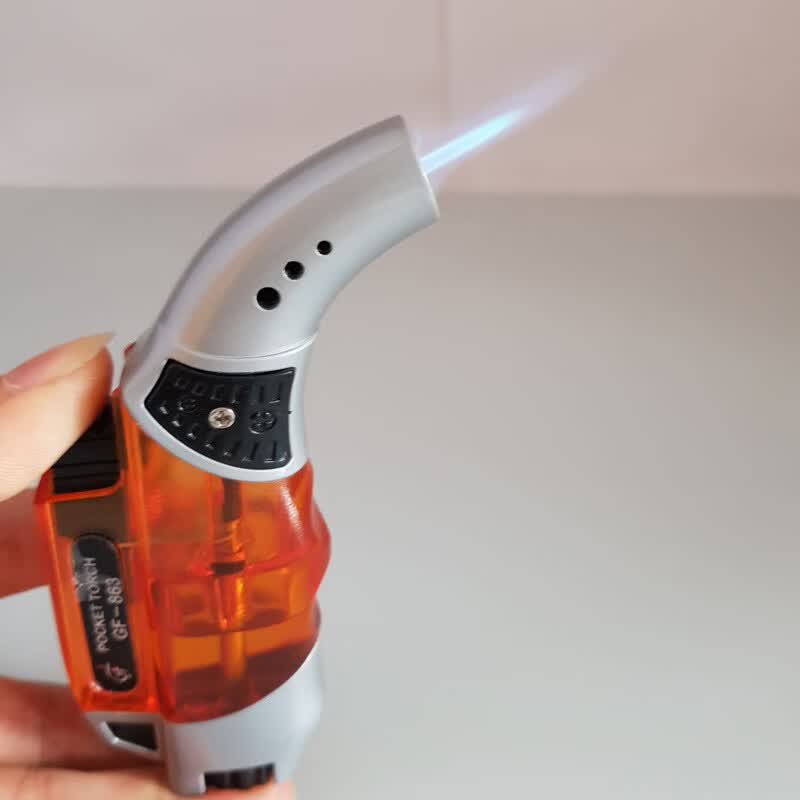 gf-863微型气体直冲喷枪打火机点烟点雪茄熏香艾条喷火枪点火器 20/盒