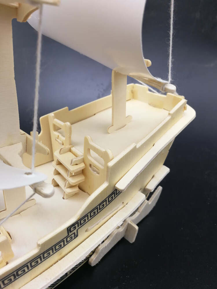 牙签雪糕棒棍木小木棒手工diy制作小船帆船沙盘古建筑模型材料 商船