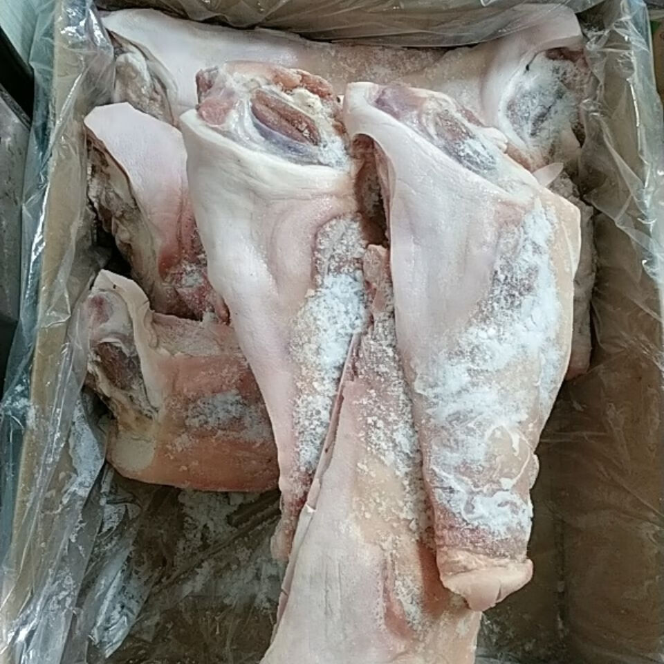 宏嘉睿 生鲜新鲜冷冻生猪头带骨猪头肉猪脸肉劈开猪头20斤干净 广东