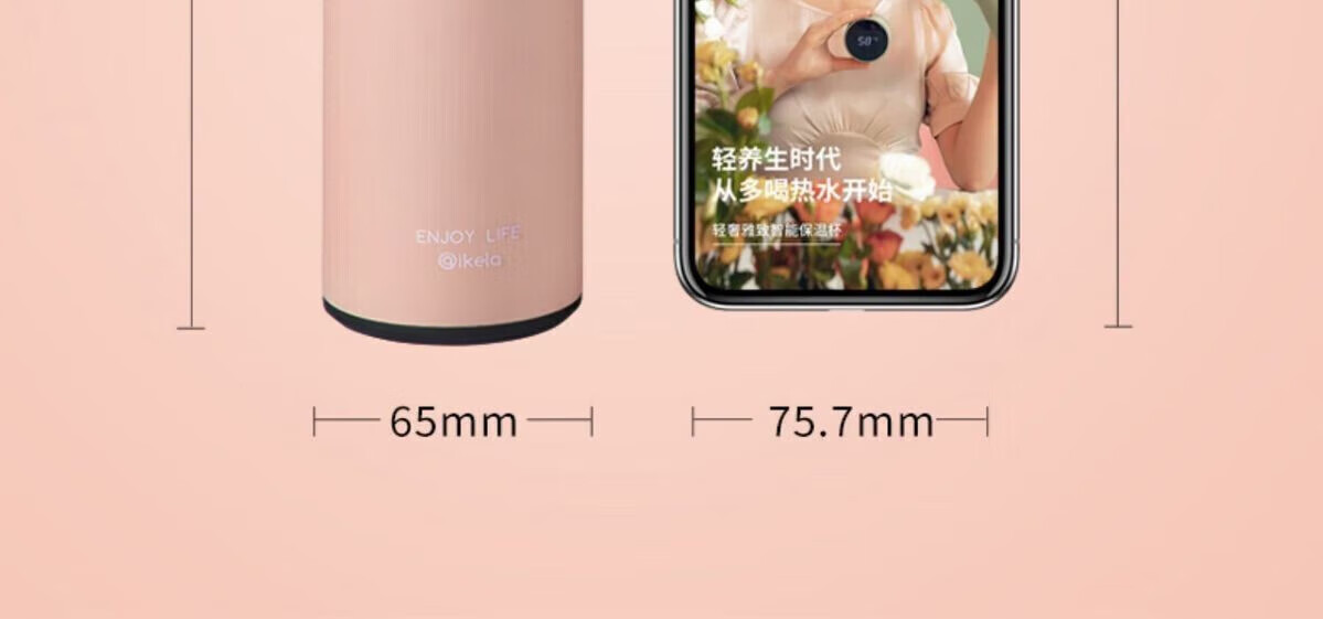 菲脂分离智能美妆工具温不钢泡 【升级带茶隔】 显温 1个装