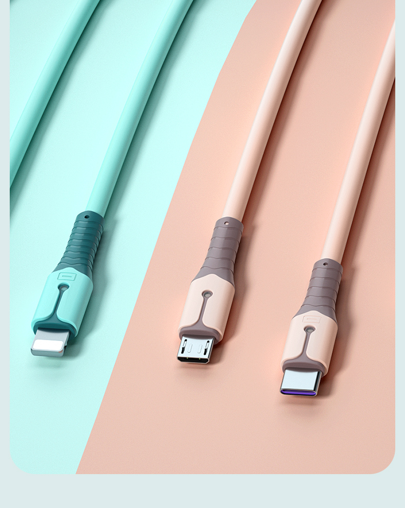 彩朵家 5a三合一弹簧数据线适用苹果华为充电器线伸缩快充三头安卓