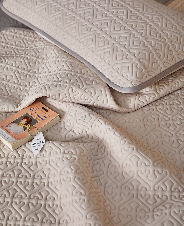 梵纪无印良品泰国天然乳胶丨夏季乳胶凉席三件套可机洗空调席子白银灰