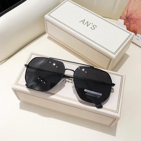 dior迪奥墨镜男士太阳镜眼镜钓鱼开车眼镜大脸圆脸男士墨镜高偏光黑框