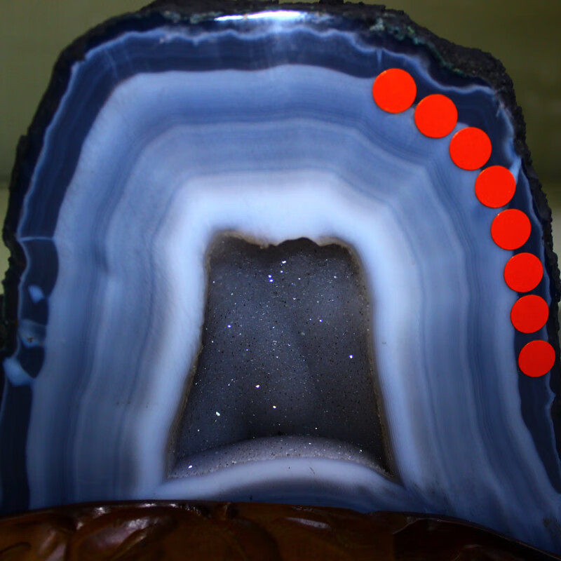 京石云 天然紫水晶洞原石紫晶洞晶簇聚宝盆居家办公玛瑙摆件钱袋子 m