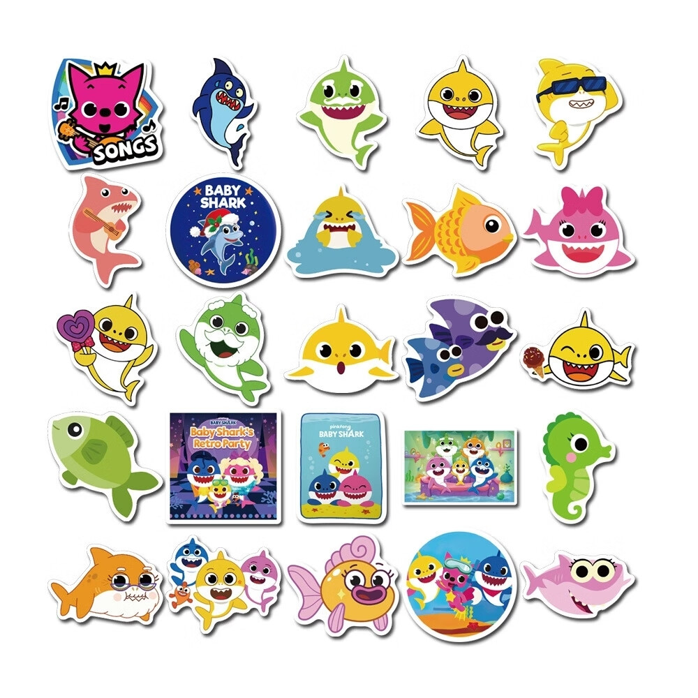 鲨鱼宝宝babyshark-50张》【摘要 书评 试读】- 京东图书