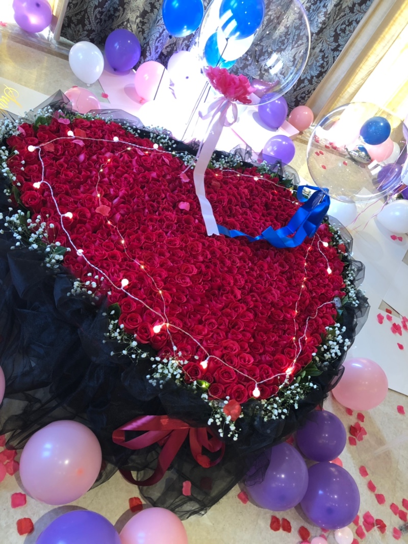 七夕情人节礼物999朵玫瑰花鲜花速递上海同城199365520南京杭州成都