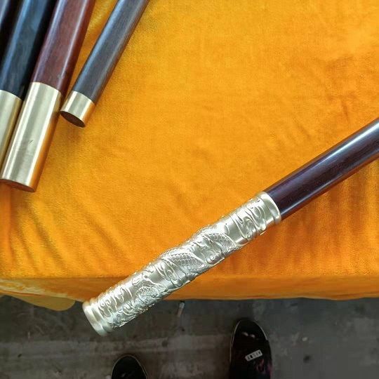 金箍棒玩具木头小紫檀犀牛角紫檀实木红木健身武术棍太极棍武术长棍