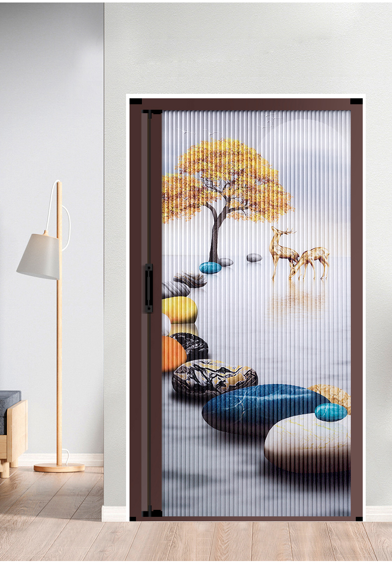 【好物推荐】楼梯口隐形推拉门 蜂巢帘折叠隔断移门浴室卧室内卫生间