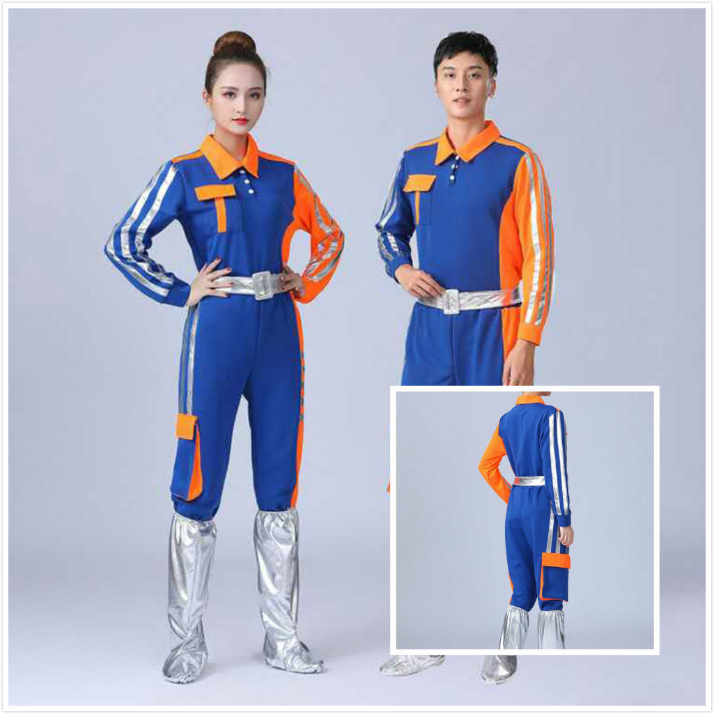 品质精选新款咱们工人有力量演出服工人演出服自豪的建筑者劳动者之歌