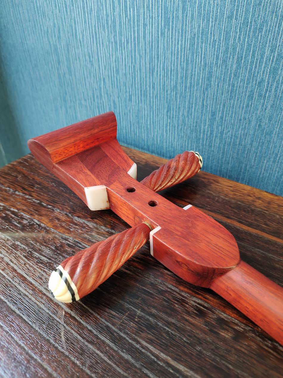 山东特产高档专业黑檀木坠琴花梨红木坠胡坠子高档琴盒黑檀木坠琴高档