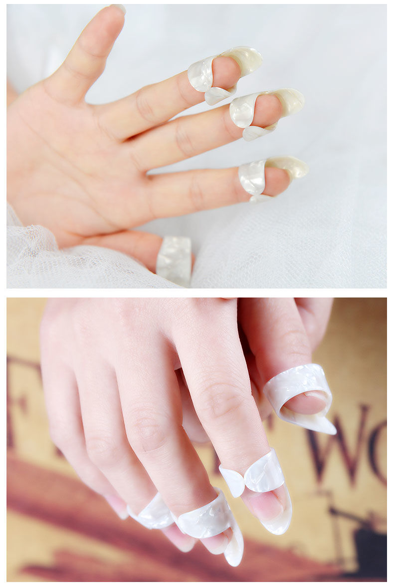 吉他指甲拇指食指拨片套吉他指套赛璐璐耐磨指弹扫弦吉他乐器配件 象