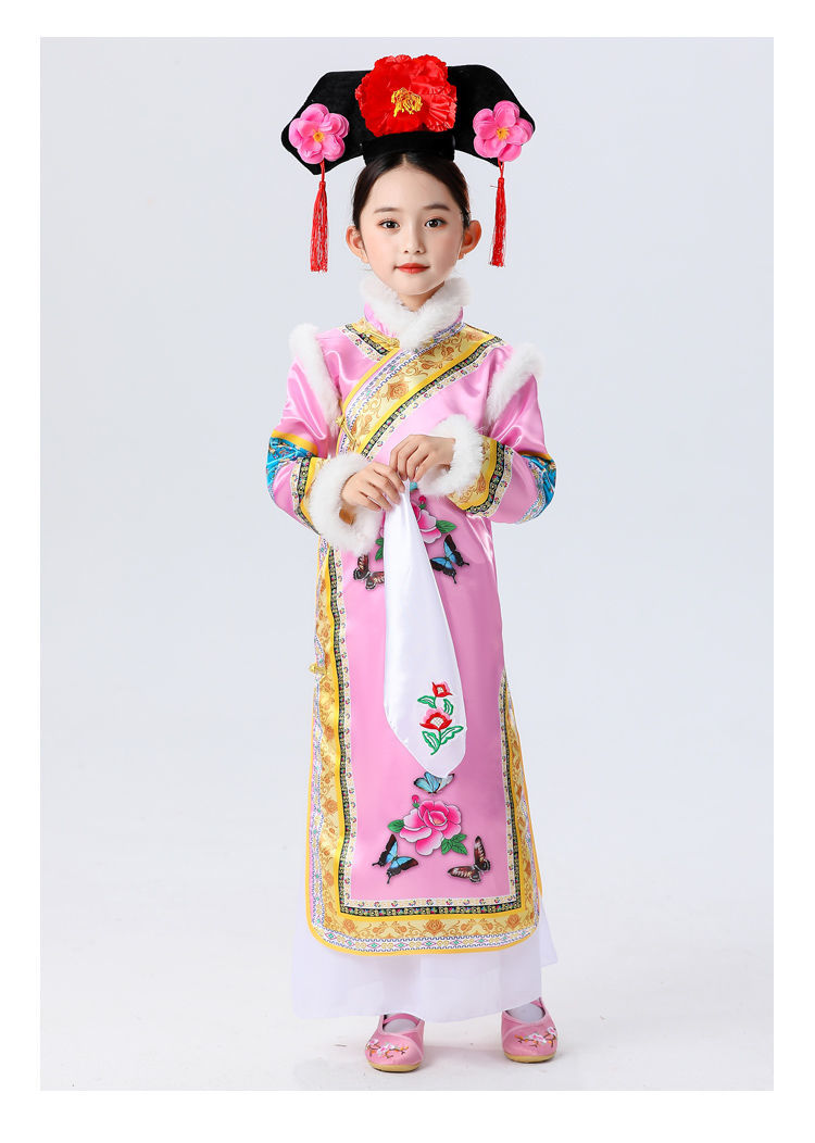 儿童节格格服儿童六一儿童节格格服女童古装表演服饰民族服装幼儿园有