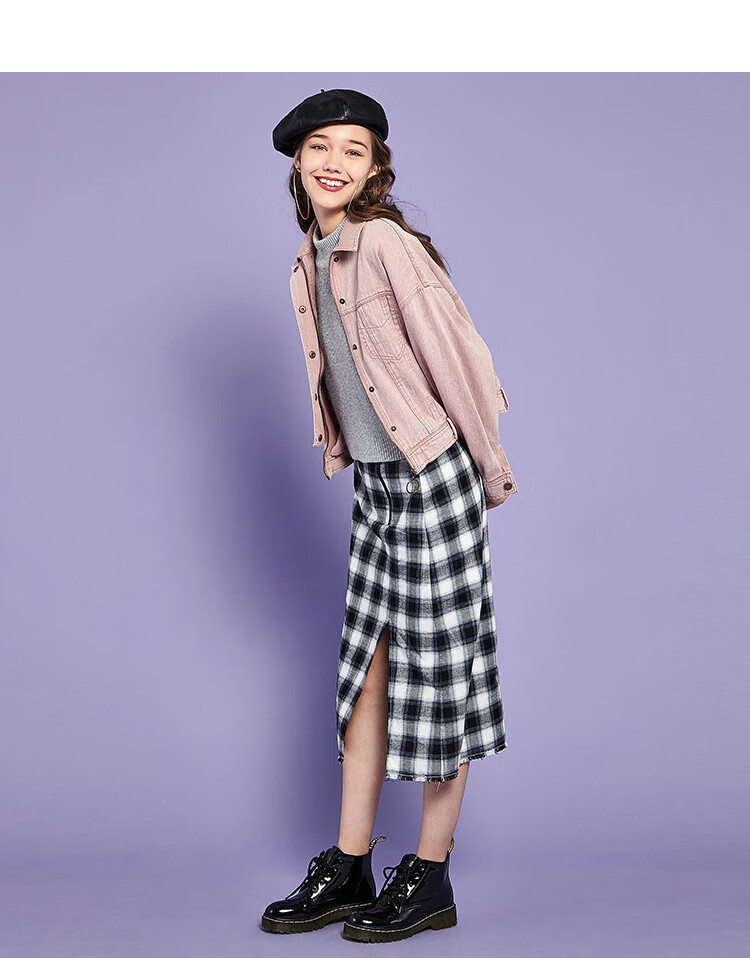 西遇女装2019春秋季新款韩版软糯坑条短款毛衣针织衫女春10290109