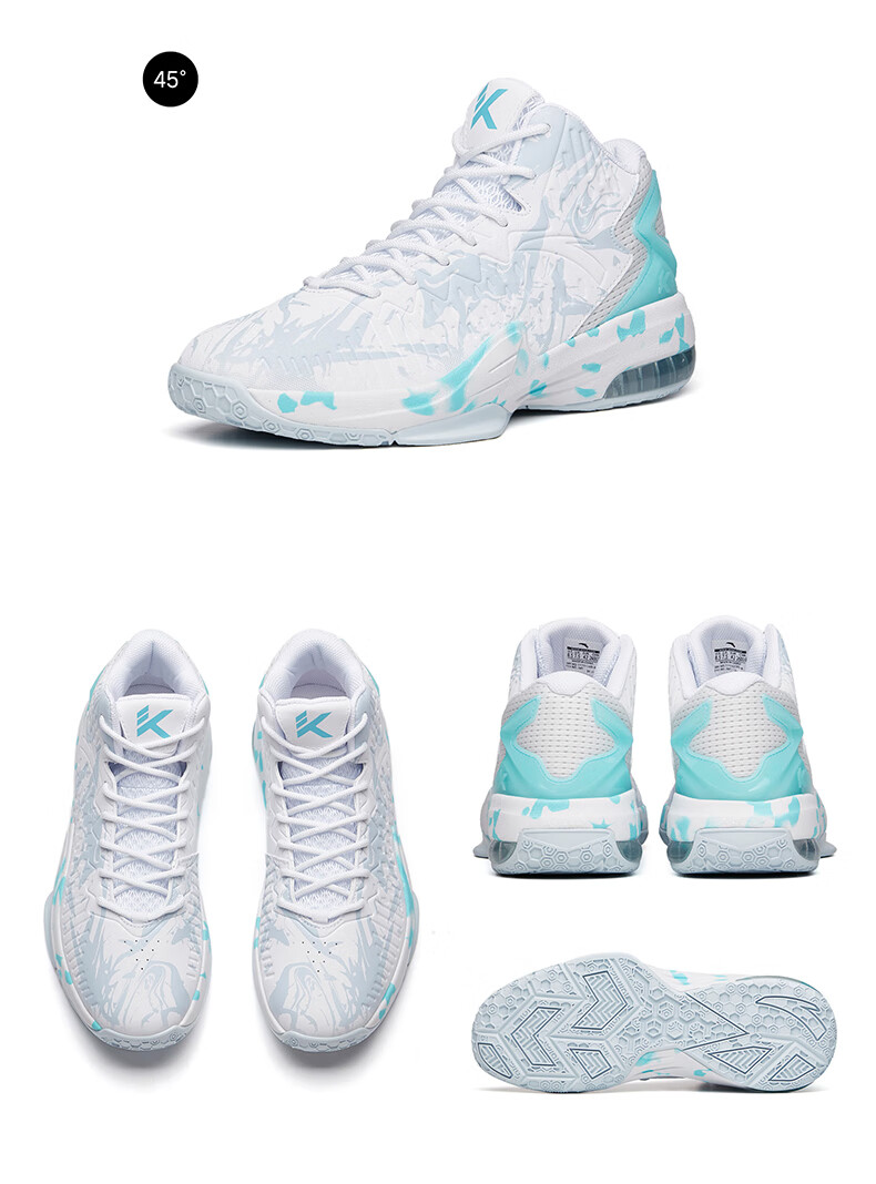 安踏kt3team安踏篮球鞋男汤普森高帮实战靴学生运动鞋耐磨防滑缓震