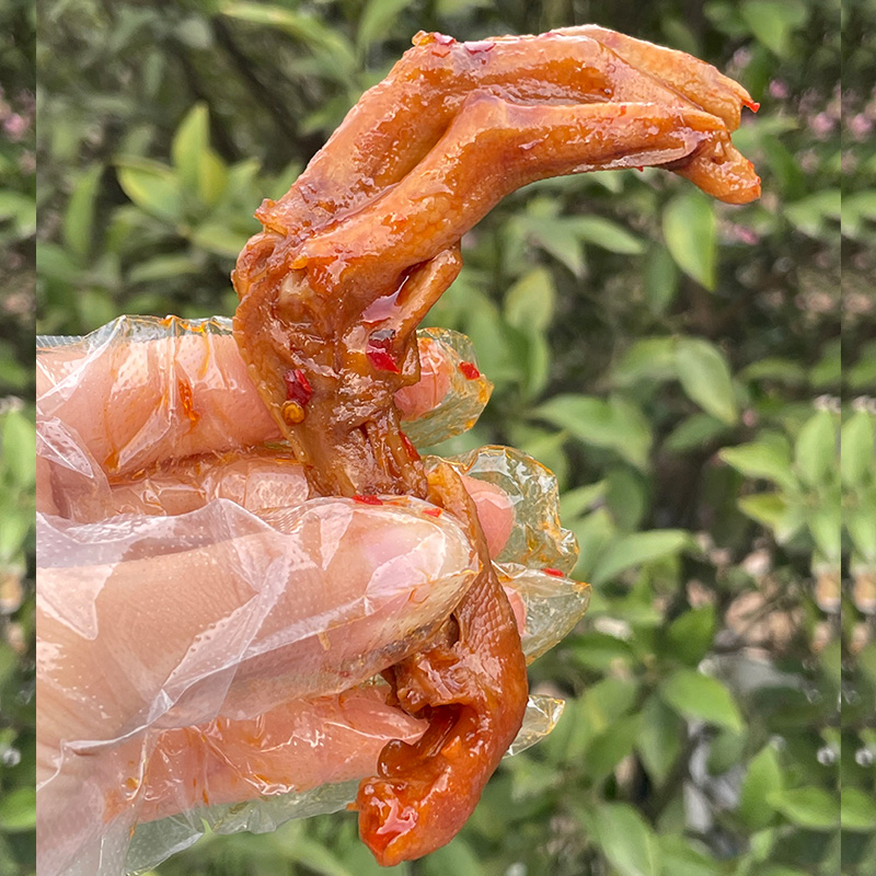 香辣休闲零食特产真空包装开袋即食龙游卤味小吃 香辣鸭头20个【图片