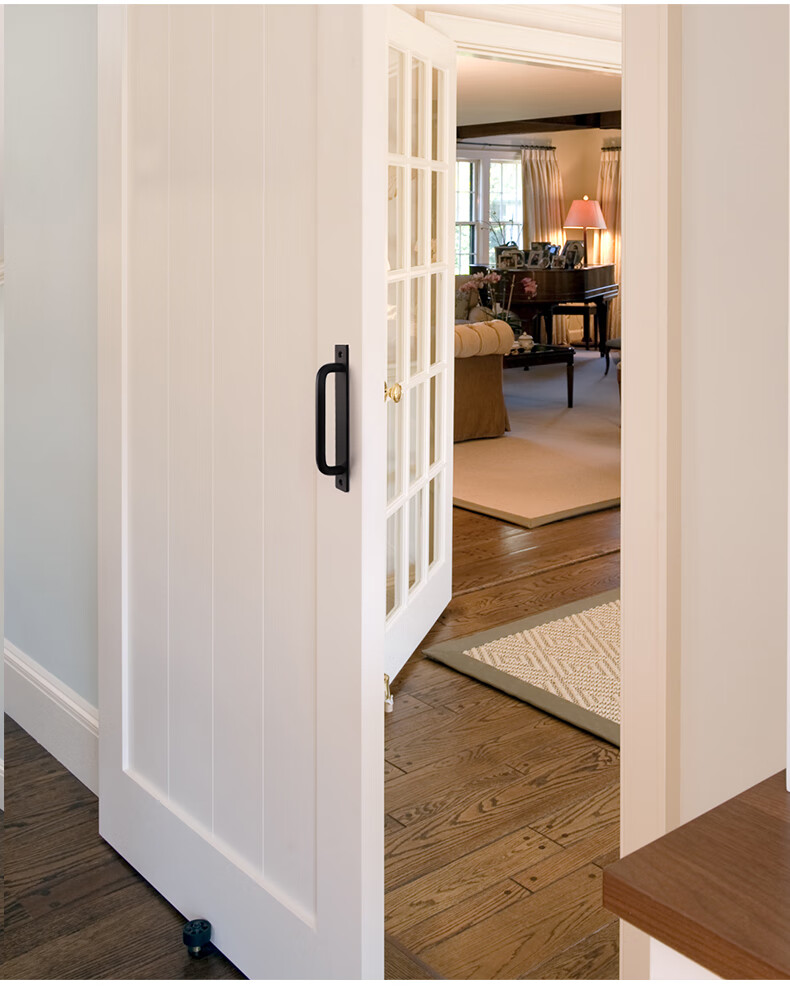 谷仓门吊轨现代简约隐形门明装门窗把手现代简约阳台推拉门移门木门免