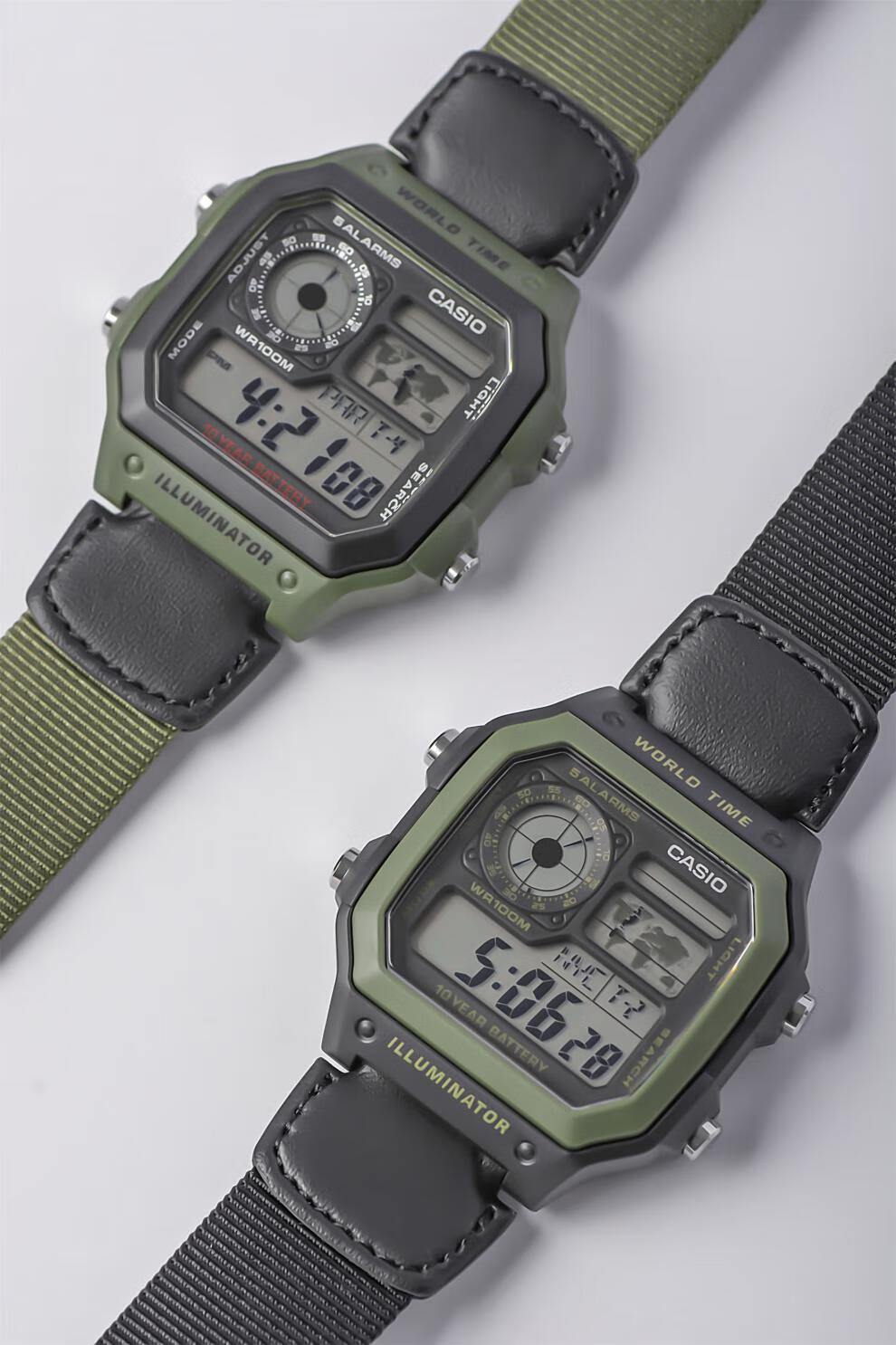 华为(huawei)智能手表gt3运动系列同款卡西欧ae1200wh钢链 casio ins