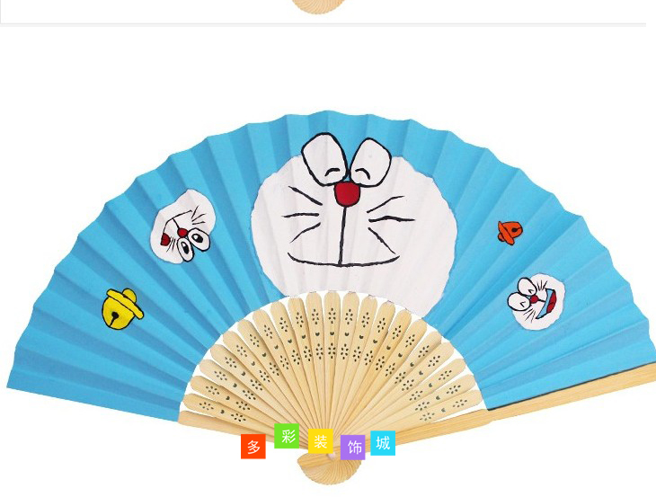 彩纸扇子创意diy 幼儿园手工绘扇面工艺品走廊挂吊饰环境布置装饰