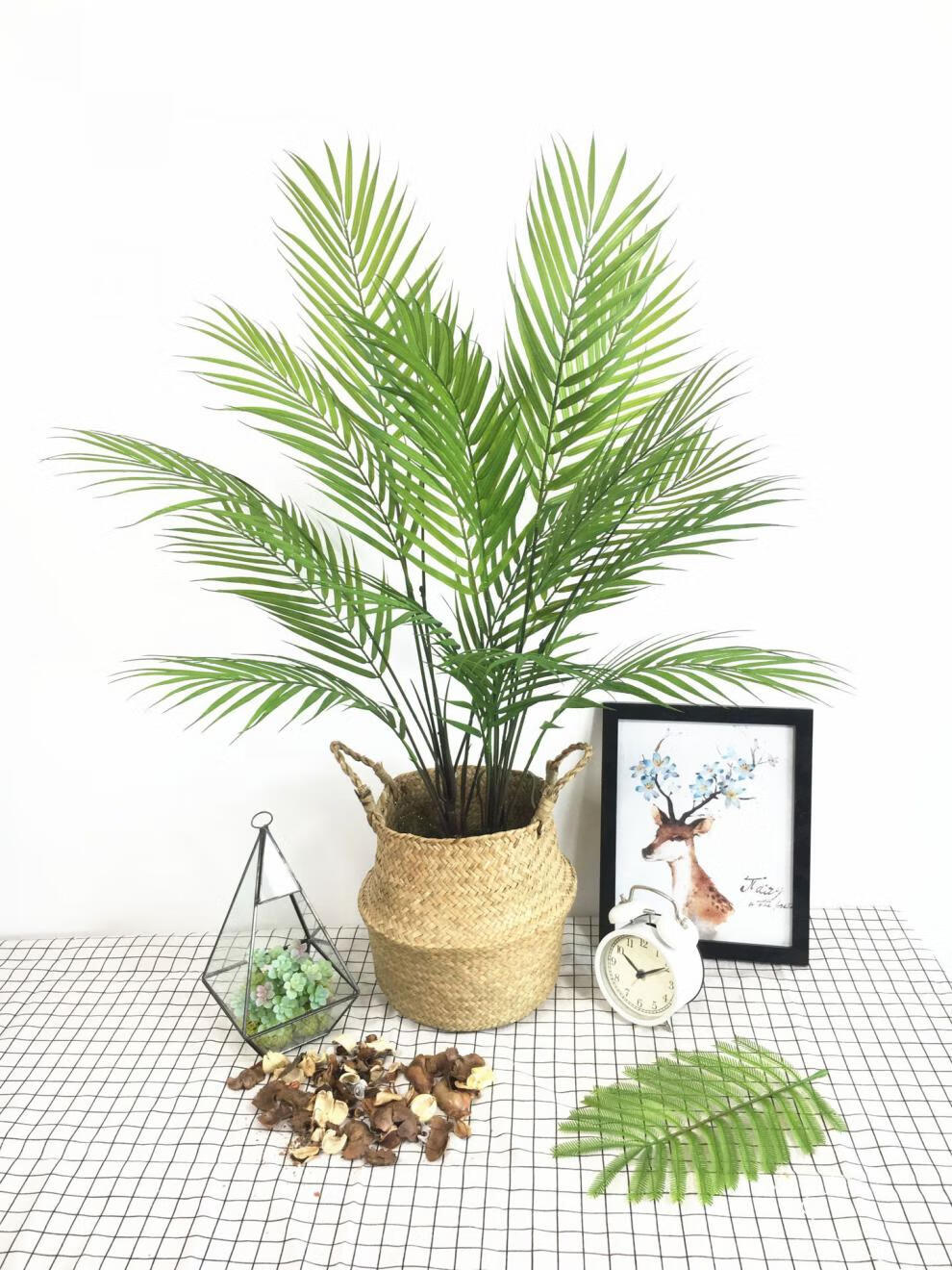 凤尾竹仿真绿植景观造景办公室客厅装饰北欧风假花散尾葵小型植物