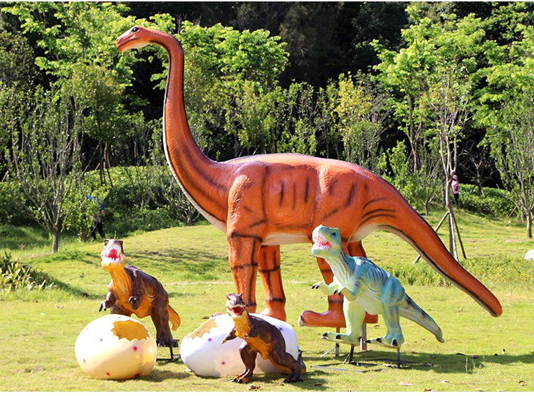 玻璃钢仿真恐龙小型 户外玻璃钢门头仿真恐龙雕塑博物馆游乐园林售楼