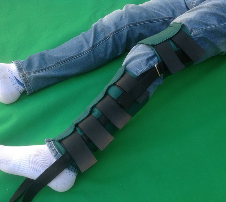 下肢皮牵引带小腿骨折固定套床头牵引架挂吊砖股骨大腿 牵引 黑色 架